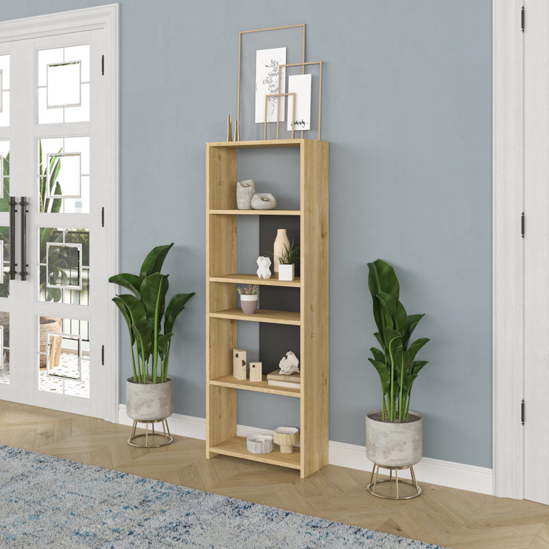 Amunra Bookcase, Oak/Anthracite