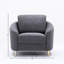 Chaise en lin gris yuina