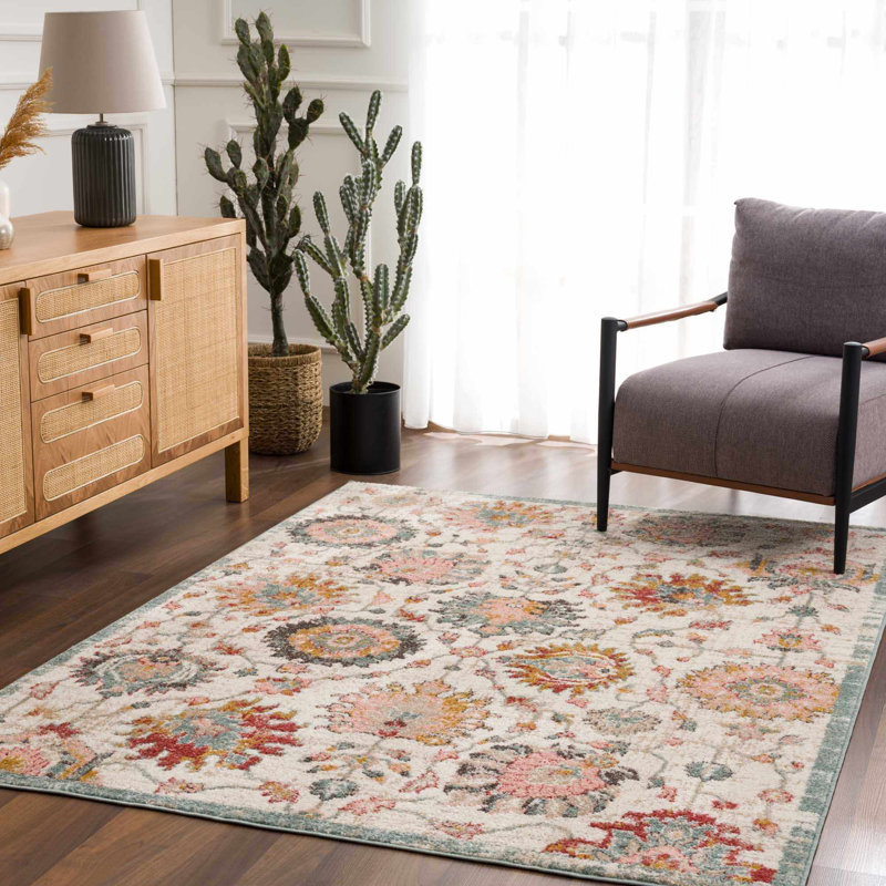 Mihira Damask Indoor Rug, Rectangle 8'10" x 12'