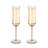 Tulip Champagne Flutes in Amber