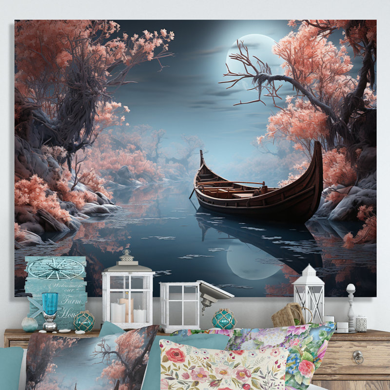Paysage d'hiver, rêves gelés, H 12 po x l 20 po x P 1 po, Toile tendue