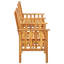 Ensemble bistro d'extérieur durable en bois d'acacia massif de couleur bistro