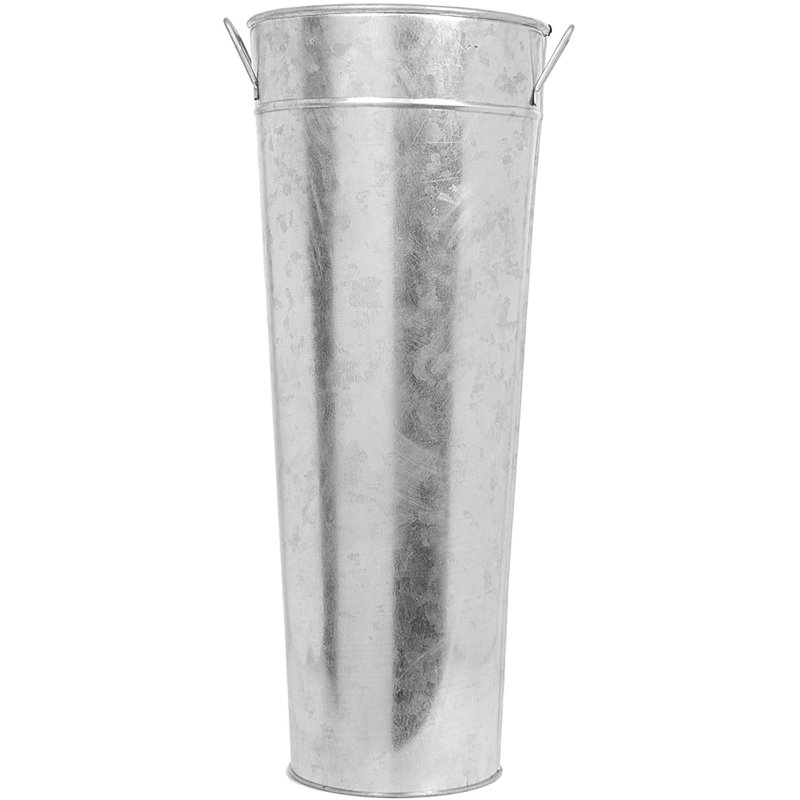 Ensemble de vases de plancher en métal argenté 3 pièces Estefan