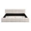 Lit tapissier élégant avec motif en damier-117550369