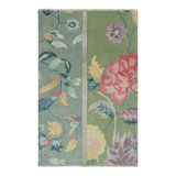 Art Deco Hand Knotted Wool Floral Area Rug