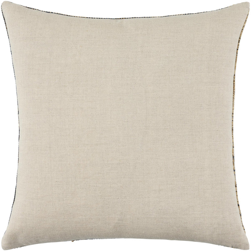 Marzano Accent Pillow, Pillow Cover Only - No Insert, Square 18", Black/Gray/Brown