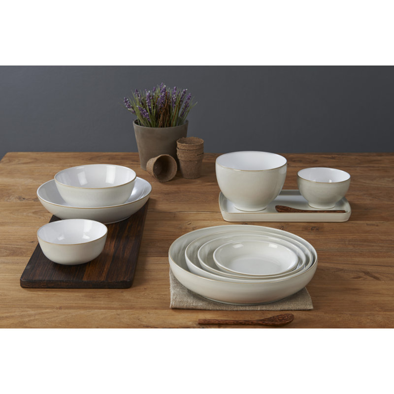 Denby Natural Canvas Rectangular Platter, 2" H x 5.75" W x 10.25" D