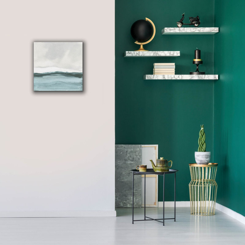 Art mural sur toile Epic Graffiti «Tranquil Silver Sea 2» par Chris Paschke, H 18 po x l 18 po x P 0,75 po