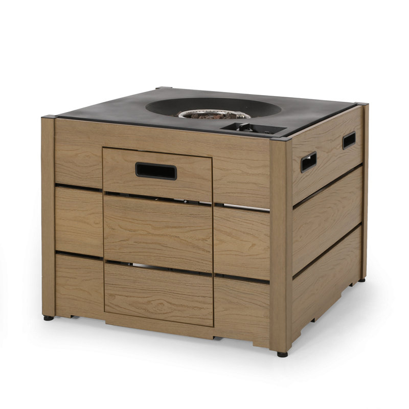 ARCHIE SQUARE WPC FIRE PIT BASE, Brown