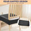 Housses de siège imperméables en similicuir pour chaises de salle à manger, ensemble de 6, noires-1163677970
