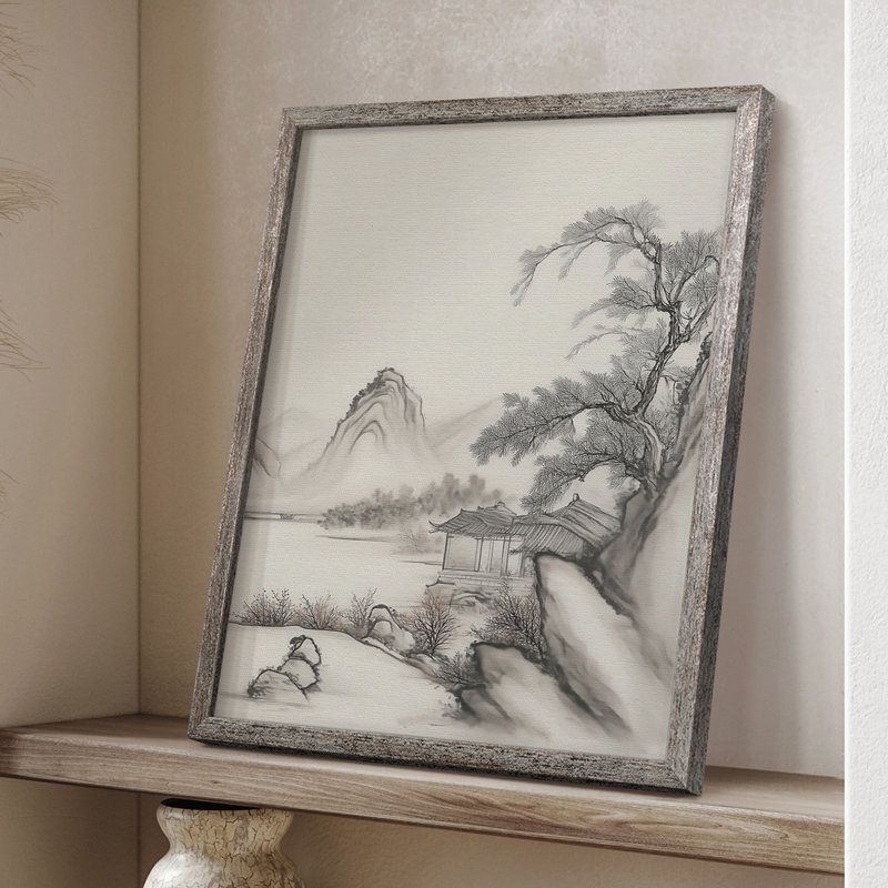 «LANDSCAPES Series», reproduction encadrée en bois massif, H 15 po x l 12 po
