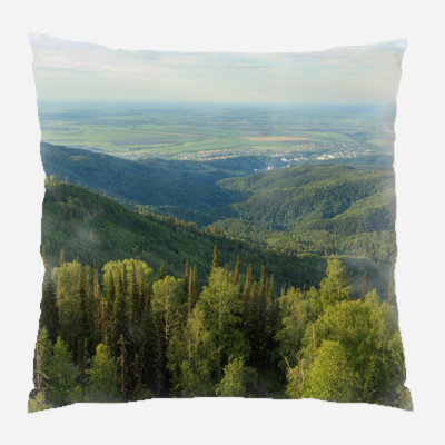 Canvas Outdoor Reversible Throw Pillow