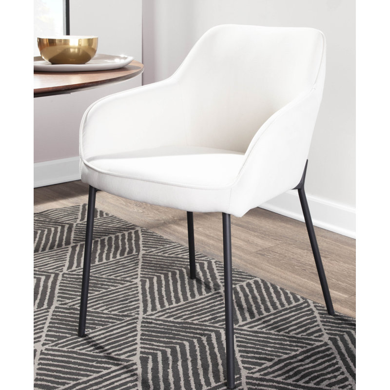 Inarah 18.5'' H Upholstered Armchair, Cream