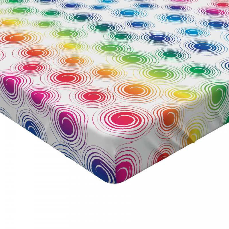 Microfiber Geometric Fitted Sheet, Full Fitted Sheet