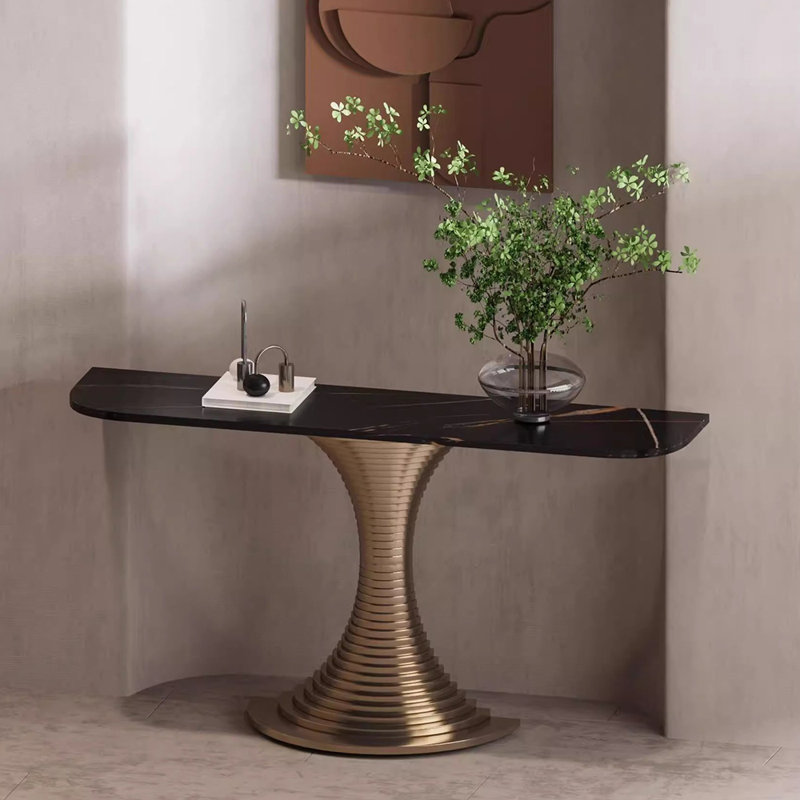 Console légère et luxueuse, Noir, H 31,5 po x l 59 po x P 13,8 po