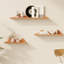 Tablette murale en bois massif