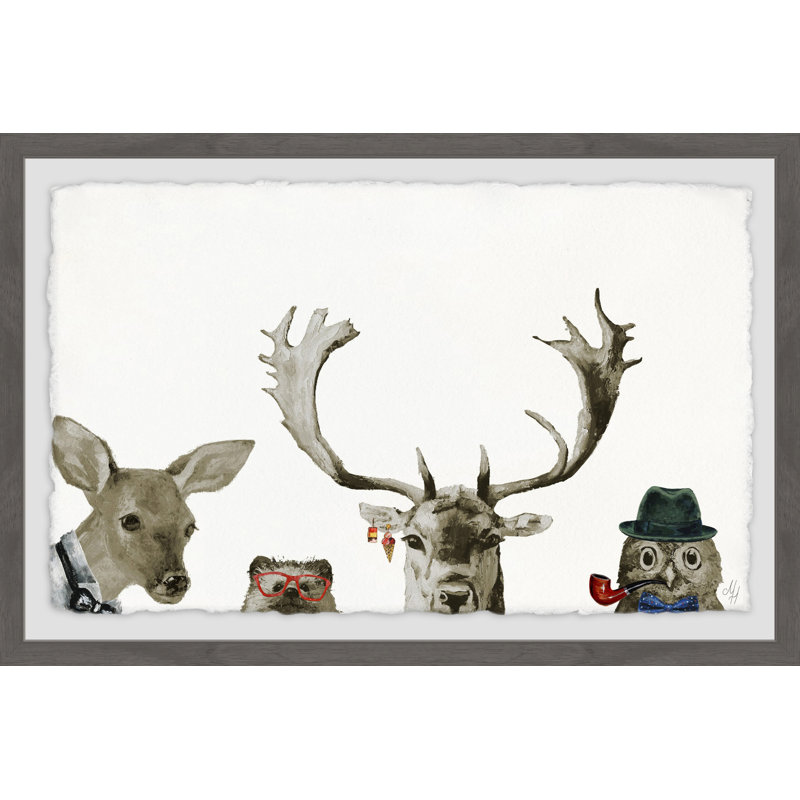 Too Cool For The Party by Marmont Hill - Single Picture Frame Painting, 30cm H x 46cm W