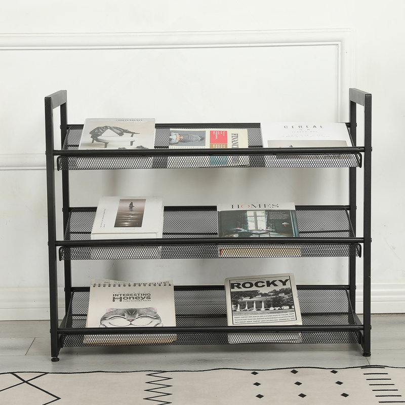 Bookshelf, 3-Tier Freestanding Shoe Rack