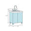 Ensemble de meuble-lavabo simple 42 po Herrell-33655745