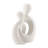Leiona Abstract Intersecting Circle Ceramic Couple Figurine