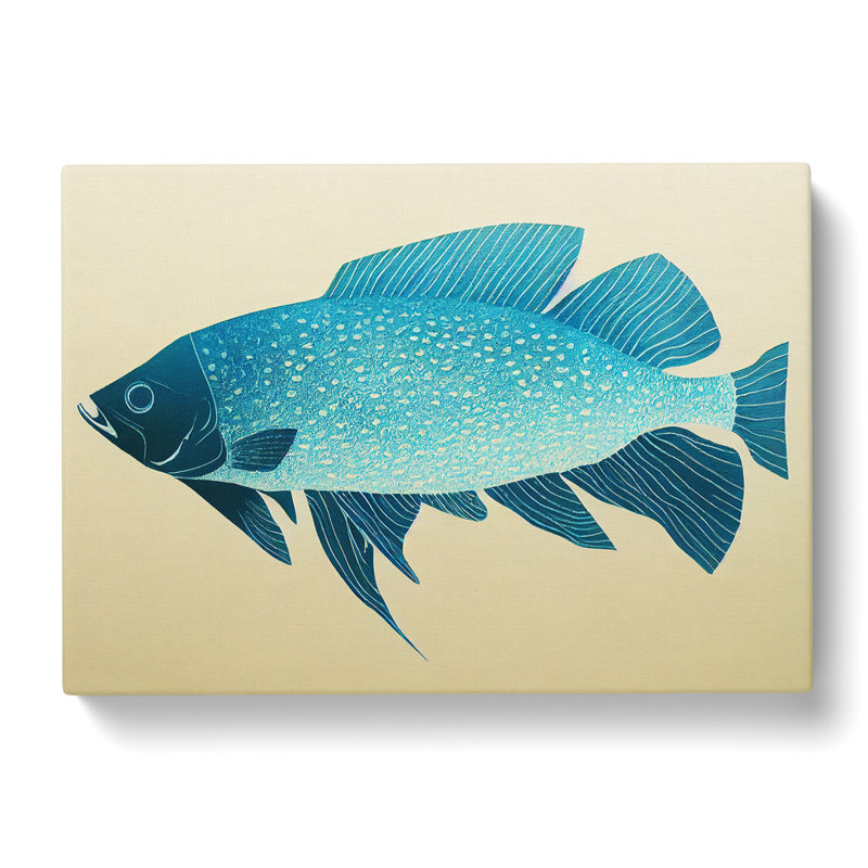 XXX-H1022-WF-7820X Showstopping Fish - Wrapped Canvas Print, 40cm H x 60cm W