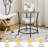 Harunobu 21.5'' W Metal Nightstand-1335145608