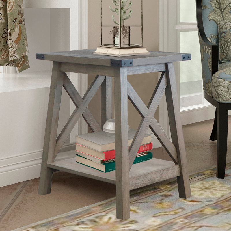 Seandrea End Table, Light Gray, Light Gray