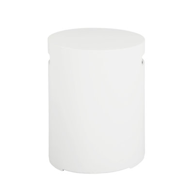 16x20 inch Tank Holder/Side Table, White