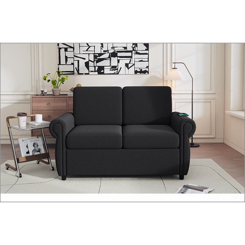 Canapé-lit 57,9 po avec matelas à mémoire de forme escamotable Orisfur