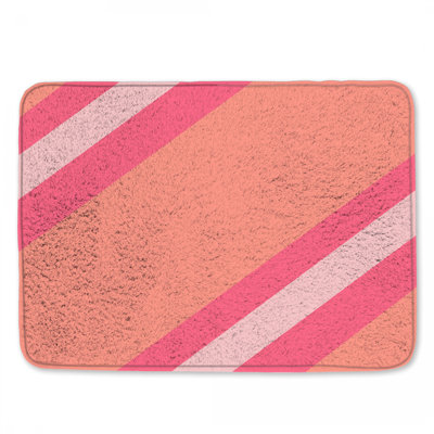 Tapis de bain rose Cheeseman