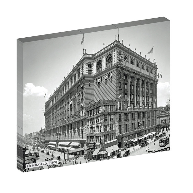 R.H. Macy & Co., Historic New York - reproduction de photo sur toile tendue, H 20 po x l 24 po x P 1,5 po