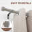 Lachina Arnel 1 Inch Window Curtain Rod with Aluminium Finials, Adjustable Heavy Duty Modern Drapery Pole for Outdoor/Indoor-1412087185-1472476173