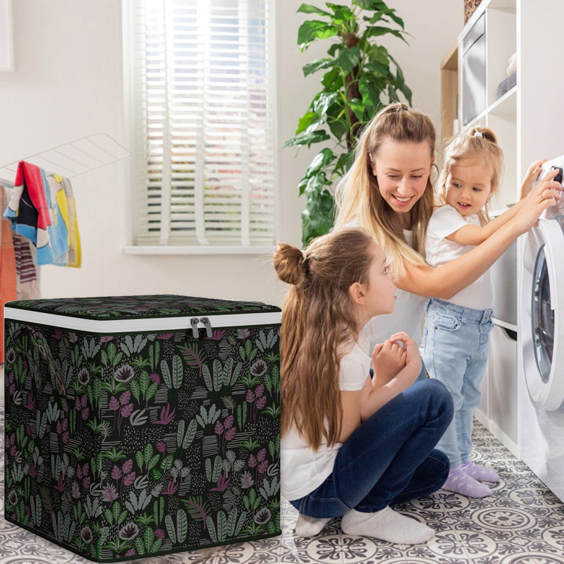  30L Clothes Storage Bags, Large Closet Organizers and Storage, Foldable Clothes Storage Bins with Lids, Storage Containers for Blanket, Comforter, Pillow, Bedding