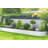 Reetha 12X3X1.5 ft Galvanized Raised Garden Bed（Antique White）