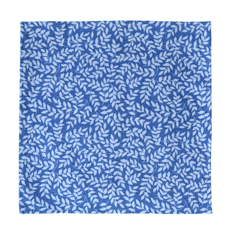 Serviette 16 ", Crème/bleu