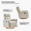 Ocia Oleana Genuine Leather Swivel Rocker Recliner-102438732