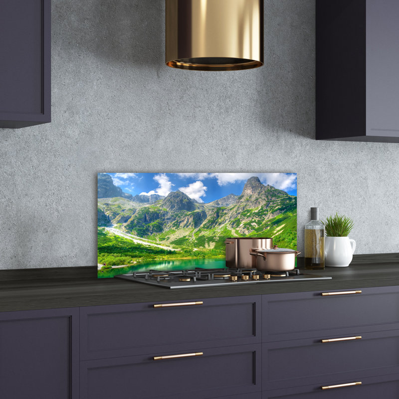 50cm W x 100cm L Glass Peel and Stick Panel