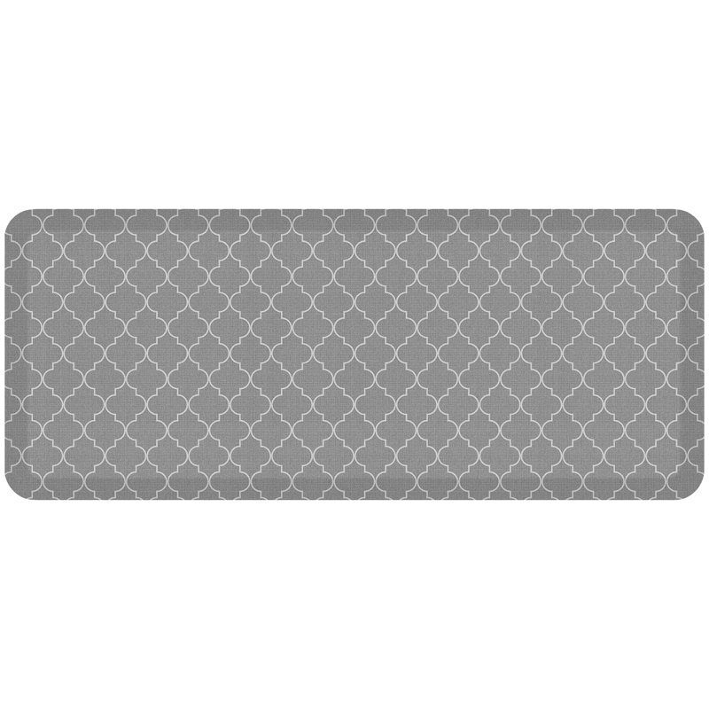 Anti-Fatigue Mat, Gray, Rectangle 1'8" x 4'