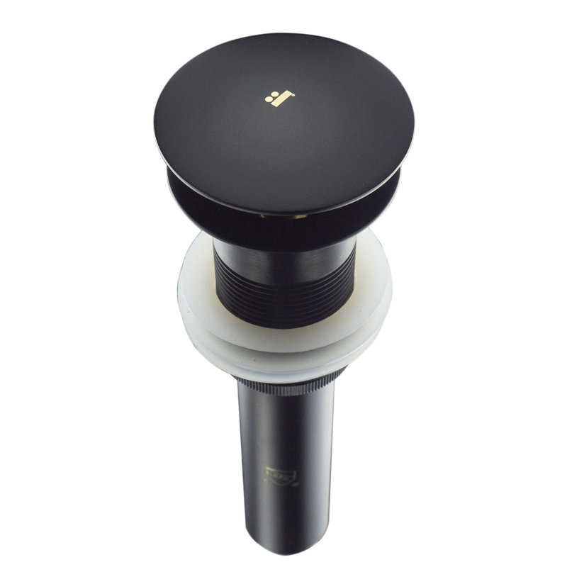 Pop-up Bathroom Sink Drain, Black