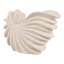 Figurine en céramique moderne, inspirée d'une coquille et de sa forme abstraite en spirale, idéale pour la décoration intérieure - Sculpture décorative de style côtier pour le salon - 25 cm, gris
