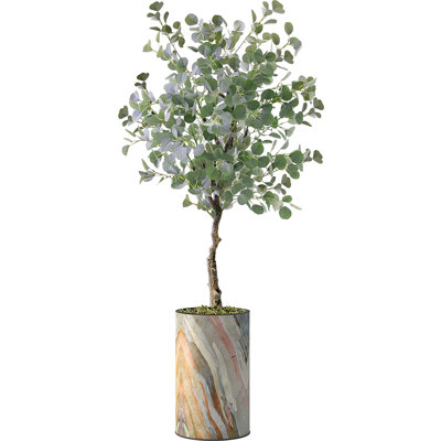 57'' Faux Eucalyptus Plant in Planter