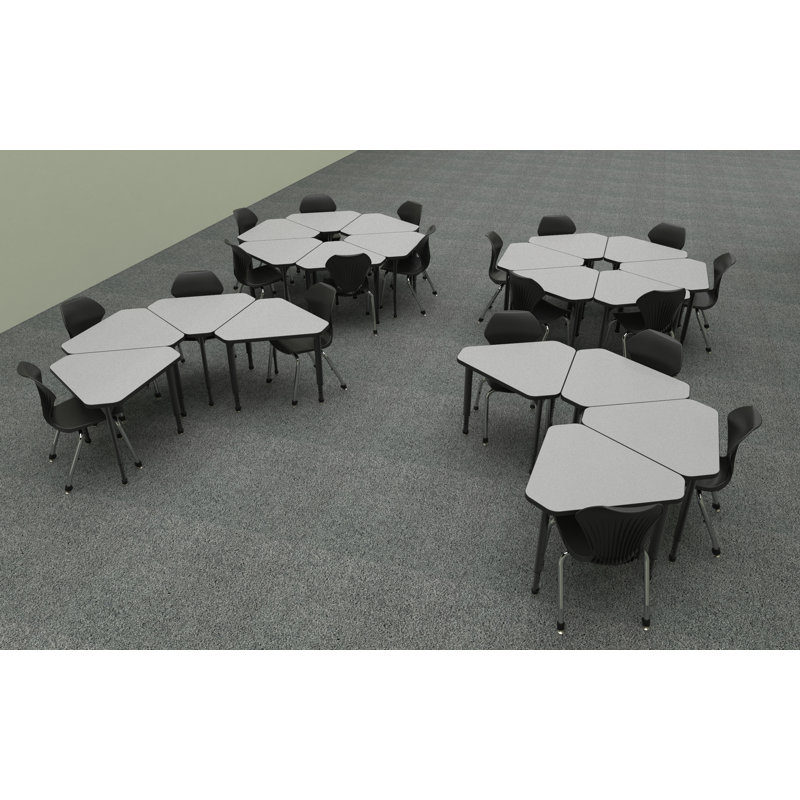 20 - Ensemble de bureau et de chaises pour étudiants en bois manufacturé de 30 po