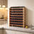 Modular Stackable Wine Rack Cabinet, Bamboo Freestanding Floor Wine Holder Display Shelves for Bottle Storage