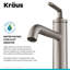 Robinet de lavabo vasque à poignée simple avec drain Ramus-50612608