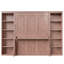 Lit escamotable Azfar avec bureau et bibliothèque, blanc-1612059170-1628020120
