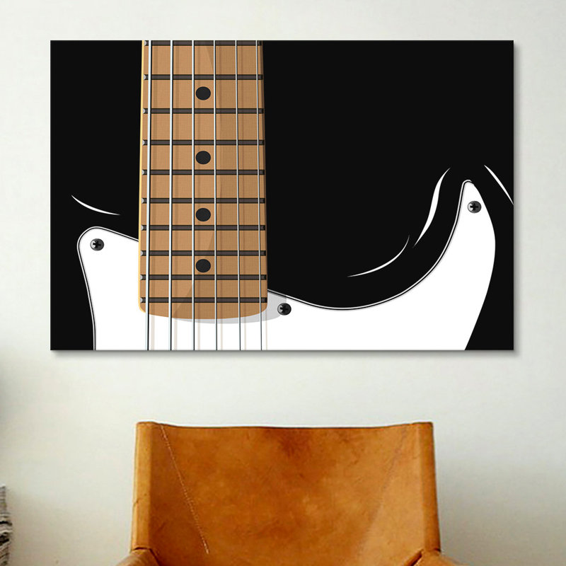 "Guitare électrique" par Karlskrona, impression sur toile, H 40 po x l 60 po x P 1,5 po