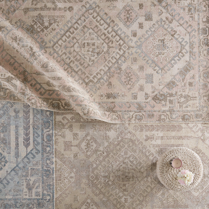 Handmade Red Wool Oriental 8' x 10' Rug
