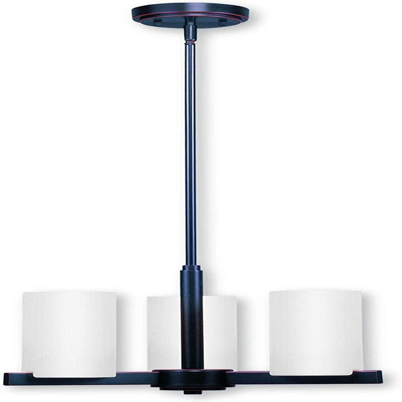 Lustre cylindrique à 3 lumières DEL