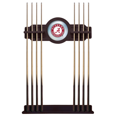 NCAA Holland Bar Stool Wood Pool Cue Rack