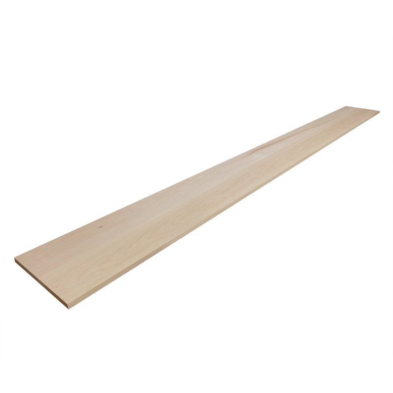 Panneau de bois massif chêne rouge, panneau de bois franc collé de 0,79 po x 11,89 po x 10 pi pour les meubles, le plateau de table, l'armoire et le panneau mural 6111-1 po x 12 po x 10 pi planche